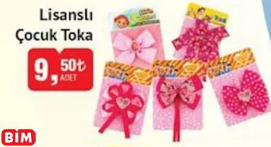 LİSANSLI ÇOCUK TOKA